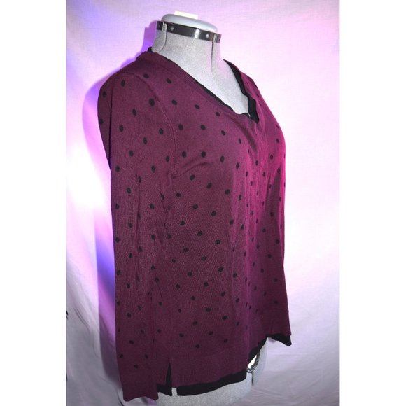 Lane Bryant Polka Dot Sweater size 14/16 - Picture 3 of 7